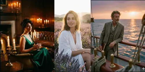 Cinematic Lifestyle Portrait Photos generated by gemini-image